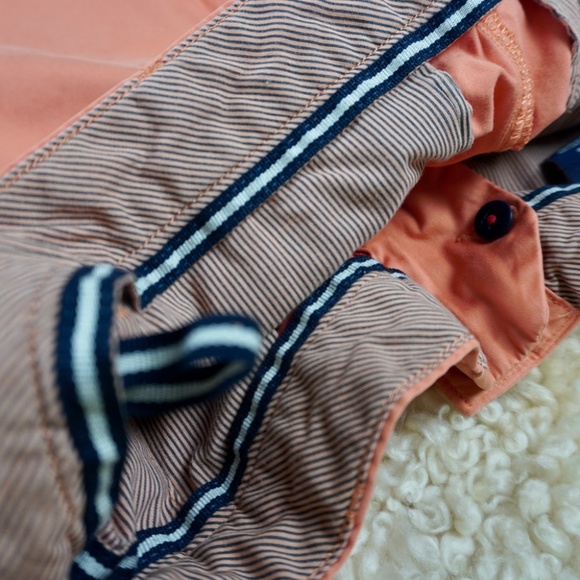 DANIEL CREMIEUX Orange KHAKI FLAT FRONT CHINO SHORTS MEN SIZE 33 Golf Casual Dad - Picture 10 of 10